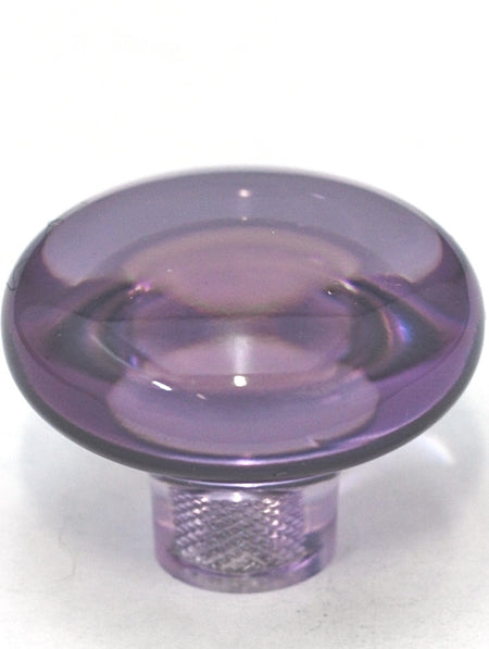 Cal Crystal 1-501-1: 1-7/16" Exxel Mushroom Cabinet Knob - Clear Orchid