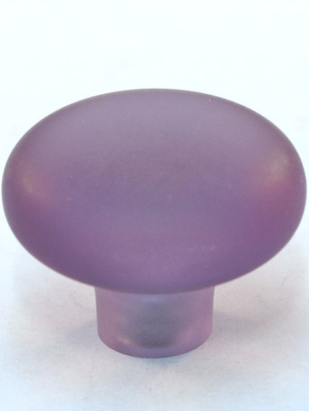 Cal Crystal 1-501-2: 1-7/16" Exxel Mushroom Cabinet Knob - Frost Orchid