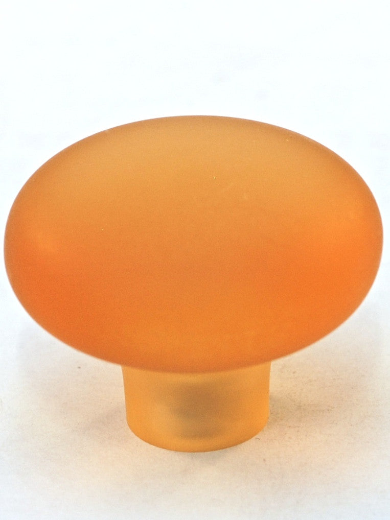 Cal Crystal 1-503-2: 1-7/16" Exxel Mushroom Cabinet Knob - Frost Mango