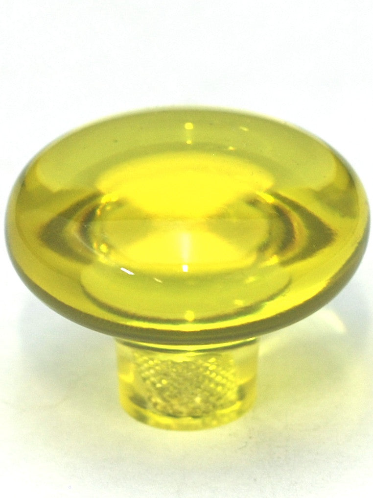 Cal Crystal 1-504-1: 1-7/16" Exxel Mushroom Cabinet Knob - Clear Citrus
