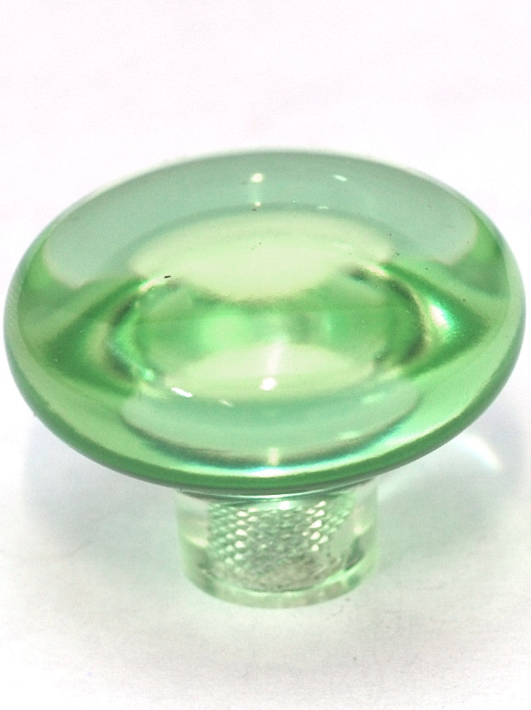 Cal Crystal 1-505-1: 1-7/16" Exxel Mushroom Cabinet Knob - Clear Kiwi