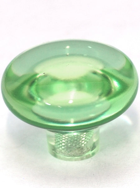 Cal Crystal 1-505-1: 1-7/16" Exxel Mushroom Cabinet Knob - Clear Kiwi