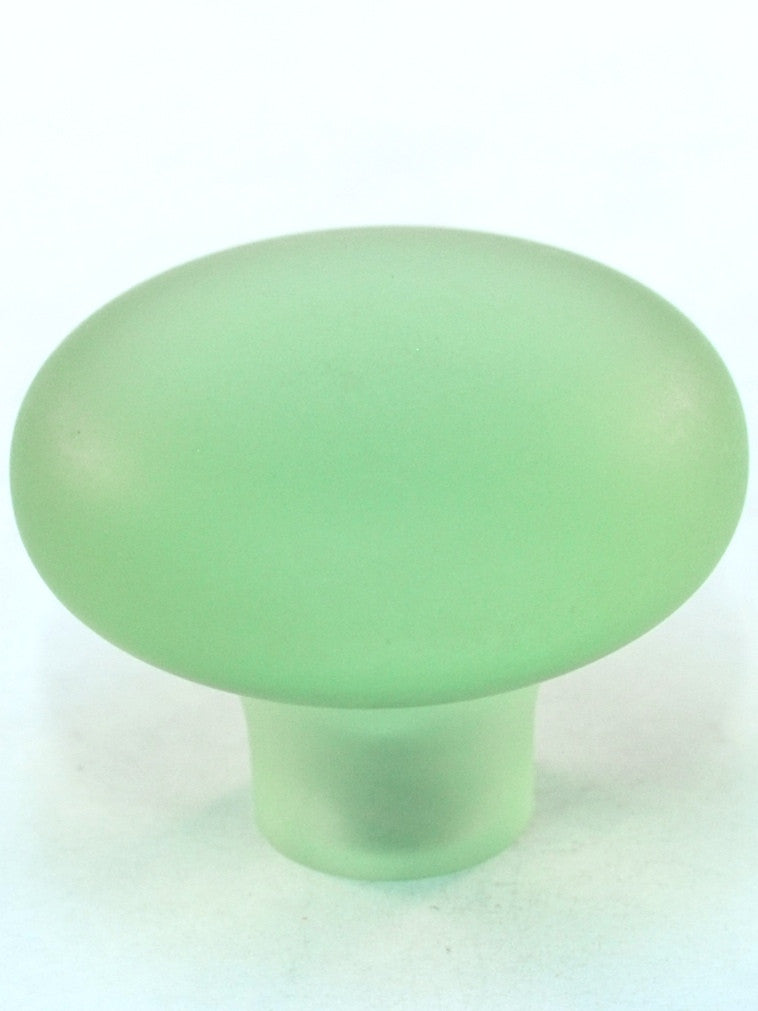 Cal Crystal 1-505-2: 1-7/16" Exxel Mushroom Cabinet Knob - Frost Kiwi