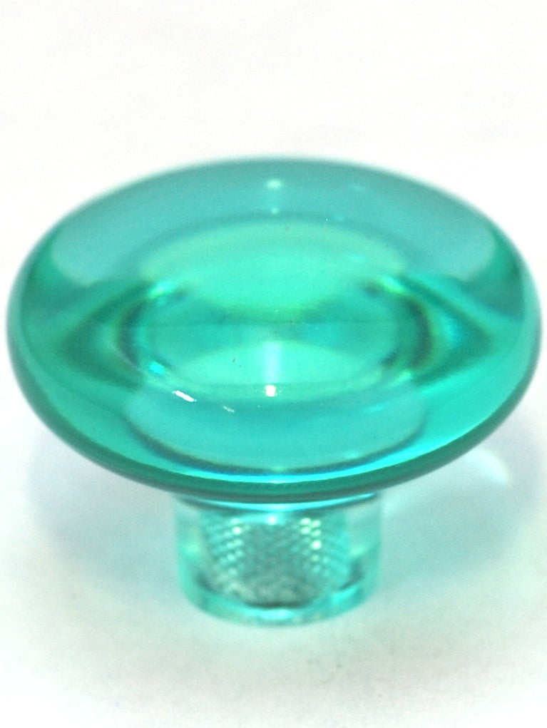 Cal Crystal 1-506-1: 1-7/16" Exxel Mushroom Cabinet Knob - Clear Beach Glass