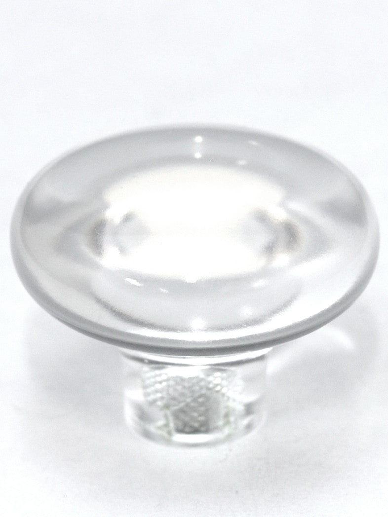 Cal Crystal 1-508-1: 1-7/16" Exxel Mushroom Cabinet Knob - Clear Ice