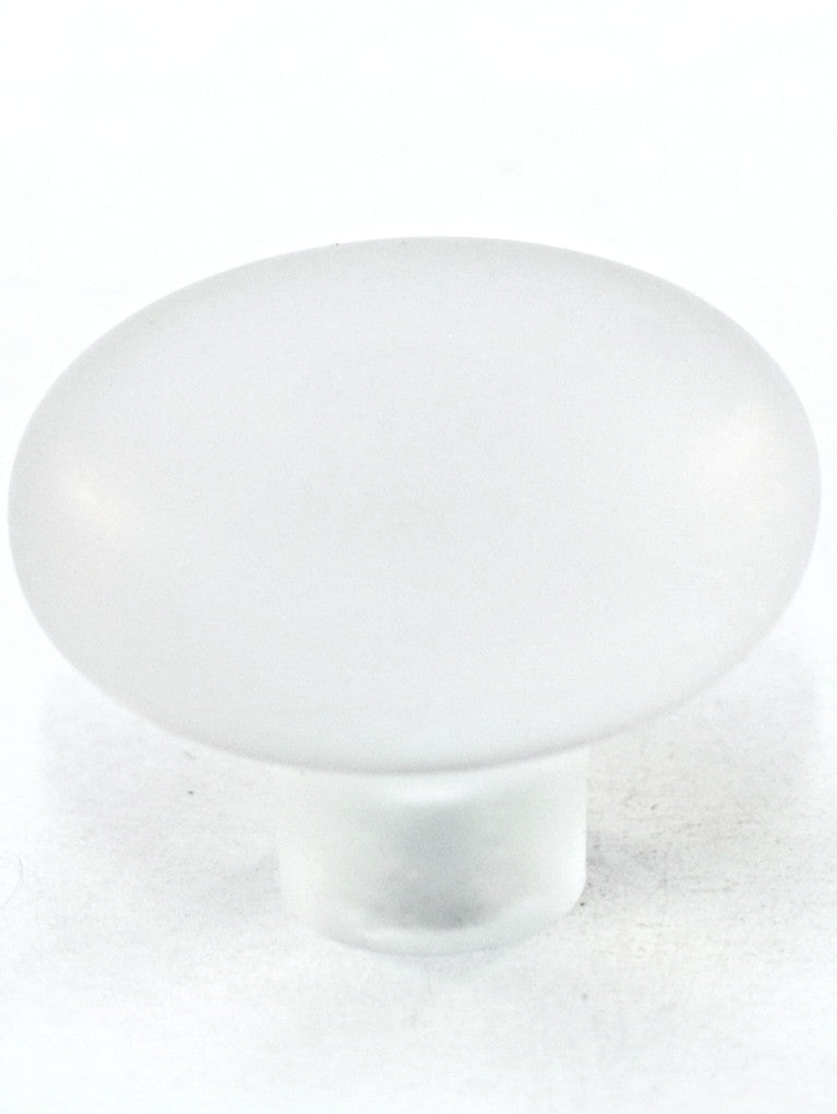 Cal Crystal 1-508-2: 1-7/16" Exxel Mushroom Cabinet Knob - Frost Ice