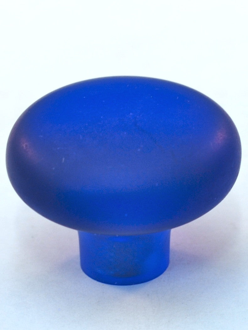 Cal Crystal 1-509-2: 1-7/16" Exxel Mushroom Cabinet Knob - Frost Oceanic