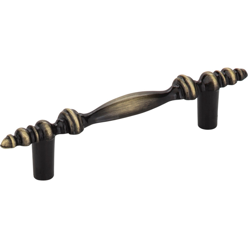 Elements 1018-AB: 3" cc Kingsport Bar Cabinet Pull - Brushed Antique Brass