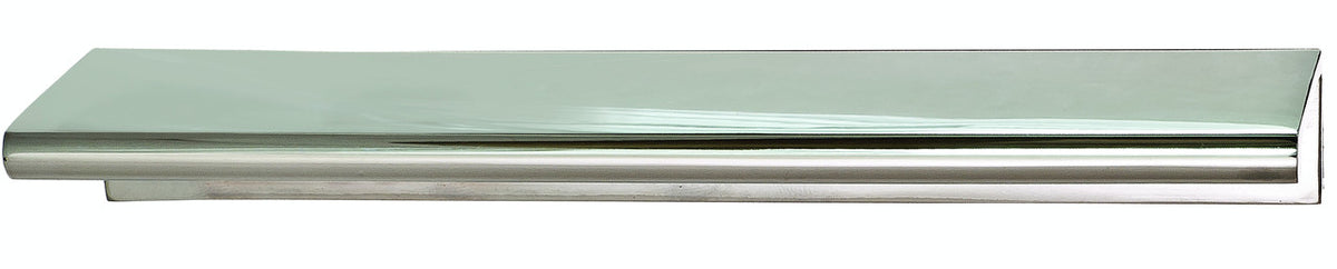 Hafele 103.20.244: 5"cc Minimalist Edge Cabinet Pull - Polished Chrome