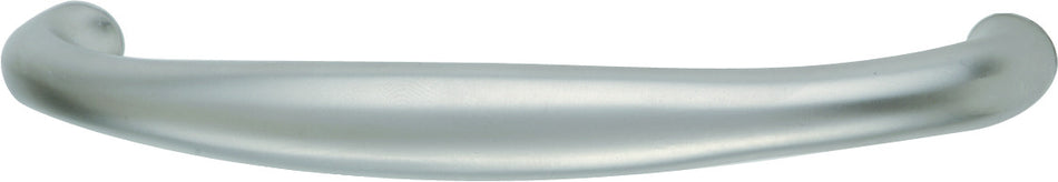 Hafele 104.35.600: 128mm cc Transitional D-Handle Cabinet Pull - Matte Nickel