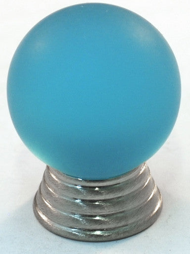 Cal Crystal 106-CM002: 25mm Athens Sphere Cabinet Knob - Light Blue