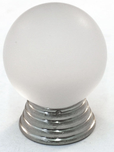 Cal Crystal 106-CM006: 25mm Athens Sphere Cabinet Knob - Matte Clear