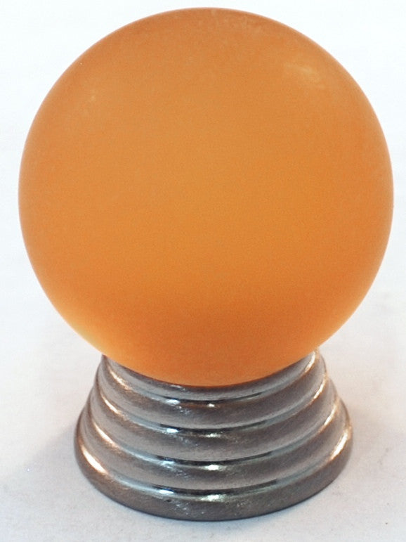 Cal Crystal 106-CM011: 25mm Athens Sphere Cabinet Knob - Matte Amber