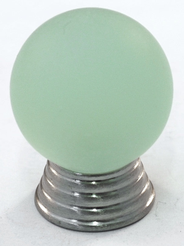 Cal Crystal 106-CM019: 25mm Athens Sphere Cabinet Knob - Matte Light Green