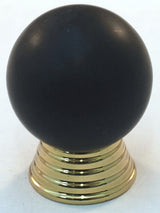 Cal Crystal 106-M034: 25mm Athens Sphere Cabinet Knob - Matte Black