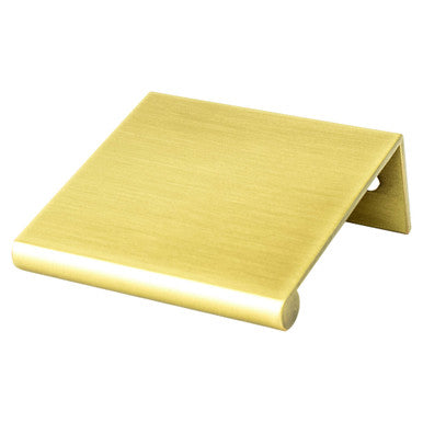 Berenson 1069-40SG: 32mm cc Bravo Edge Cabinet Pull - Satin Gold