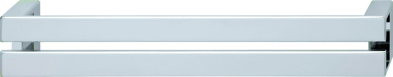 Hafele 107.96.233: 160mm cc Coastal Flat Bar Cabinet Pull - Polished Chrome