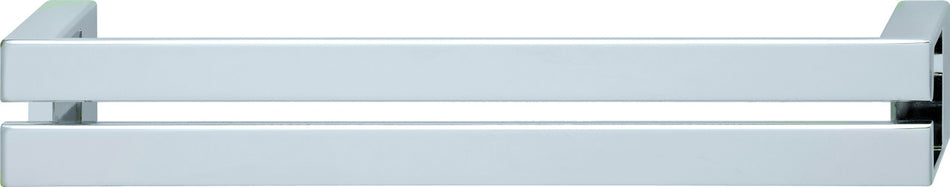Hafele 107.96.233: 160mm cc Coastal Flat Bar Cabinet Pull - Polished Chrome