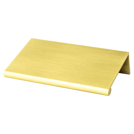 Berenson 1070-40SG: 56mm cc Bravo Edge Cabinet Pull - Satin Gold