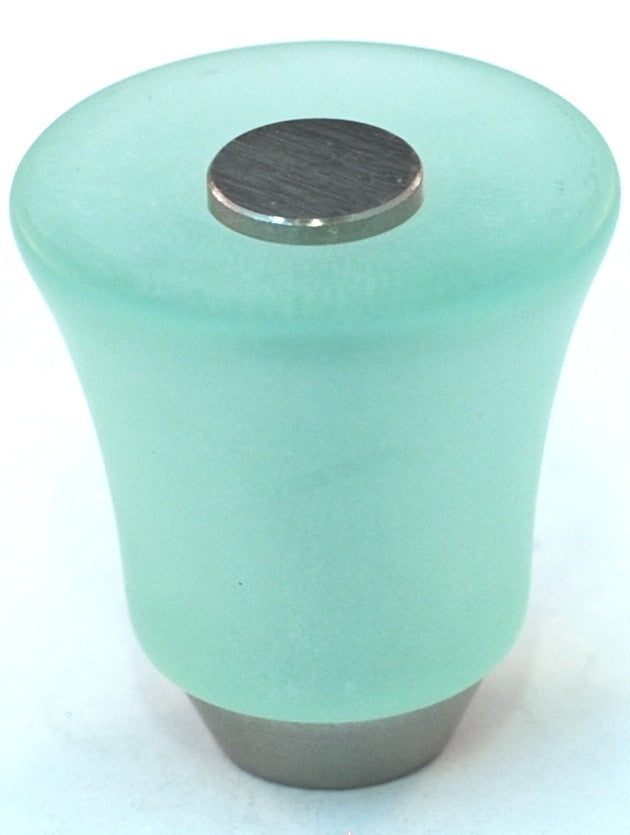 Cal Crystal 109-CM019: 29mm Athens Tapered Cabinet Knob - Matte Light Green