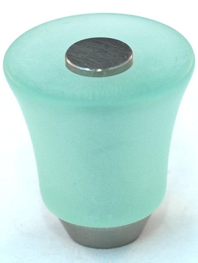 Cal Crystal 109-CM019: 29mm Athens Tapered Cabinet Knob - Matte Light Green