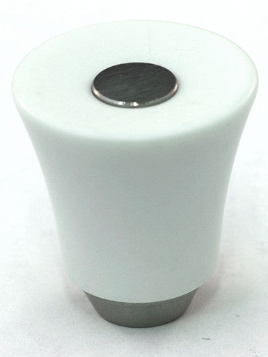 Cal Crystal 109-M100: 29mm Athens Tapered Cabinet Knob - Matte White