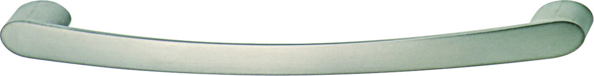 Hafele 109.60.603: 128mm cc Contemporary Curved Bar Cabinet Pull - Matte Nickel
