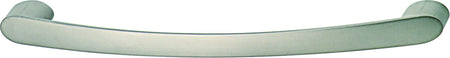 Hafele 109.60.603: 128mm cc Contemporary Curved Bar Cabinet Pull - Matte Nickel