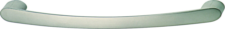 Hafele 109.60.603: 128mm cc Contemporary Curved Bar Cabinet Pull - Matte Nickel