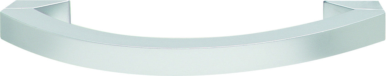 Hafele 109.80.401: 128mm cc Mid Century Modern Curved Bar Cabinet Pull - Matte Chrome