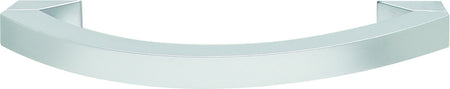 Hafele 109.80.401: 128mm cc Mid Century Modern Curved Bar Cabinet Pull - Matte Chrome