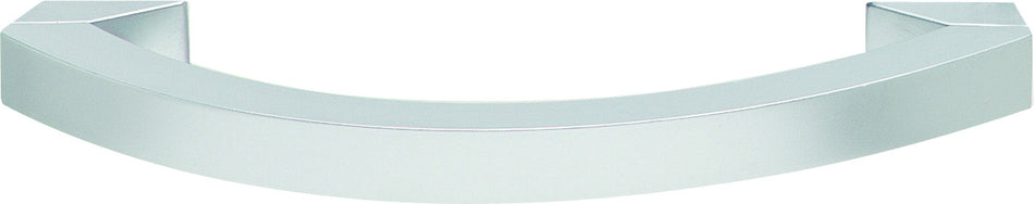 Hafele 109.80.401: 128mm cc Mid Century Modern Curved Bar Cabinet Pull - Matte Chrome