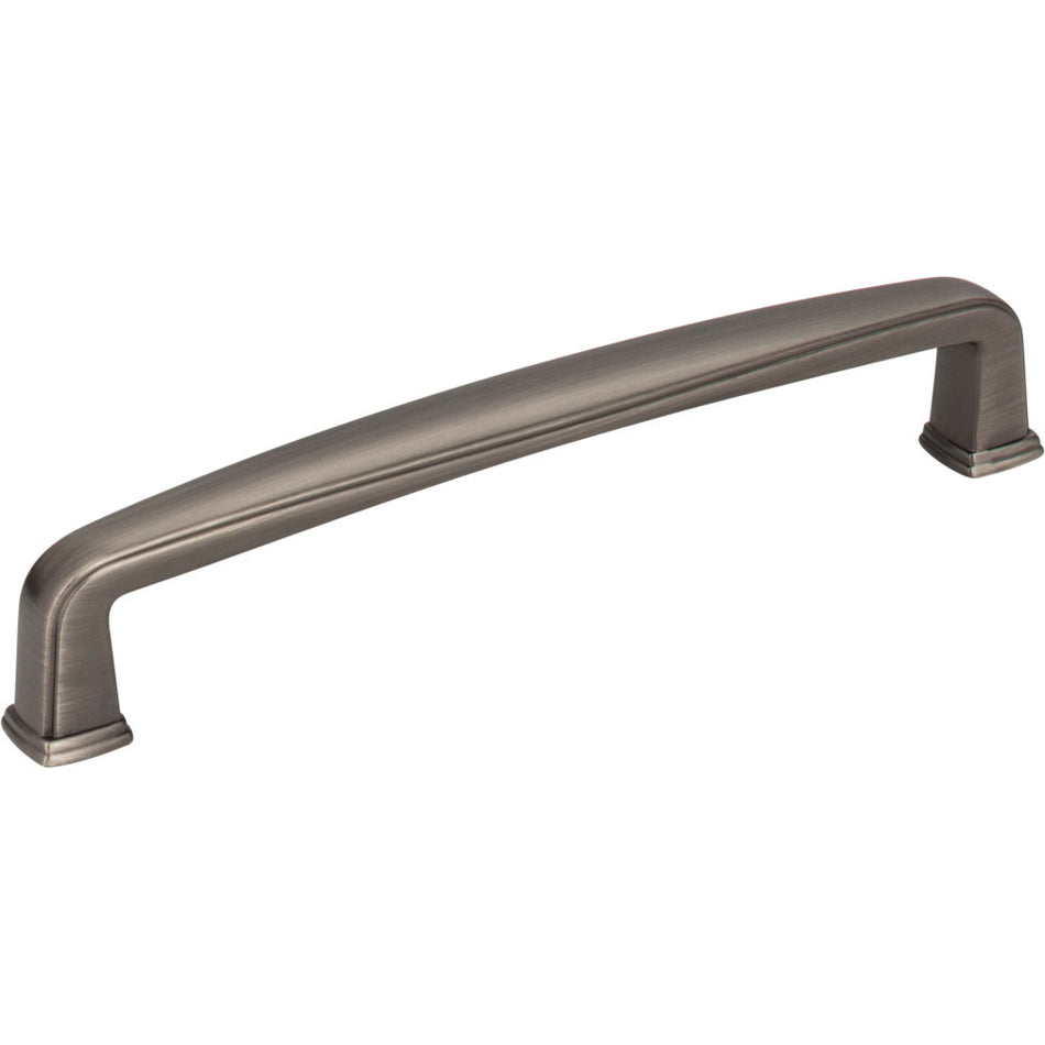 Jeffrey Alexander 1092-128BNBDL: 128mm cc Milan 1 Bar Cabinet Pull - Brushed Pewter