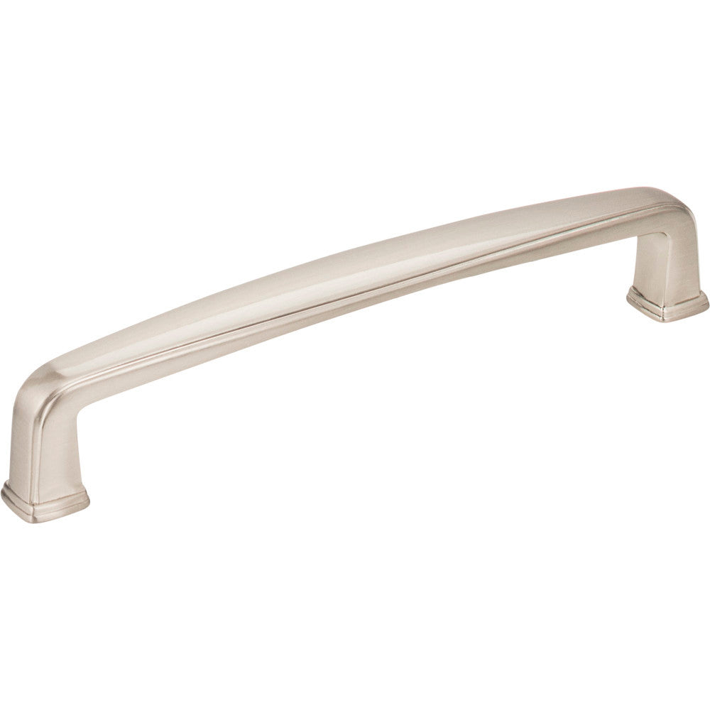 Jeffrey Alexander 1092-128SN: 128mm cc Milan 1 Bar Cabinet Pull - Satin Nickel