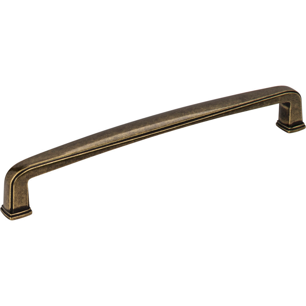 Jeffrey Alexander 1092-160AEM: 160mm cc Milan 1 Bar Cabinet Pull - Distressed Antique Brass