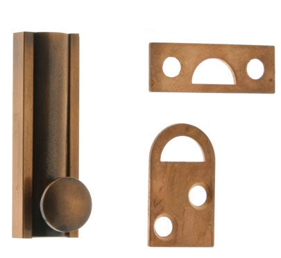 IDH Brass 11042-004: 2" Classic Surface Bolt - Satin Brass