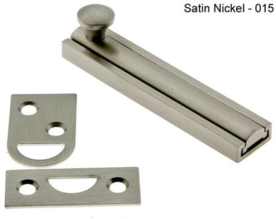 IDH Brass 11044-3NL: 4" Classic Surface Bolt - Polished Brass No Lacquer