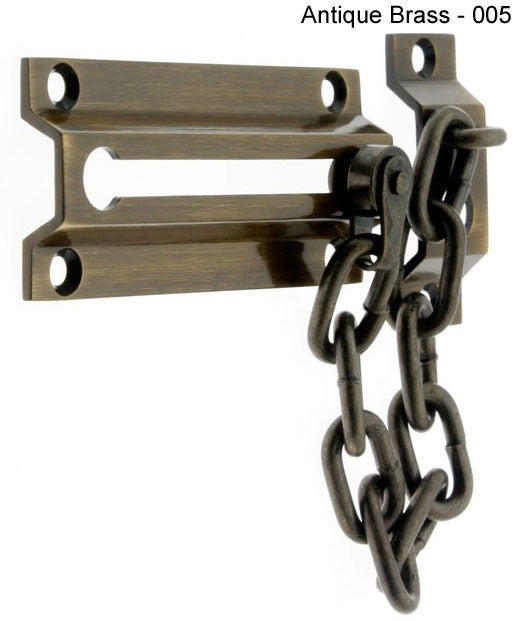 IDH Brass 11048-019: 3-3/8" Security Chain Door Guard Lock - Matte Black