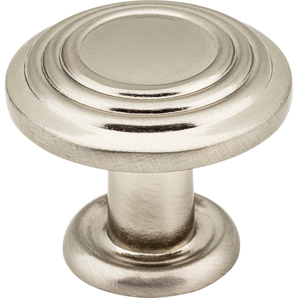 Elements 110SN: 1-1/4" Vienna Round Cabinet Knob - Satin Nickel