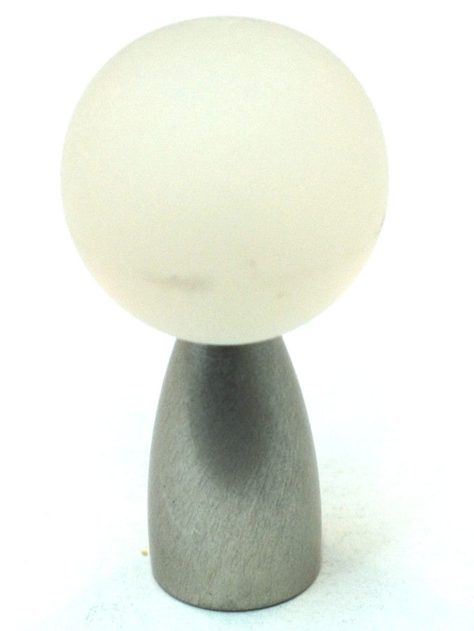 Cal Crystal 111-CM006: 22mm Athens Sphere Cabinet Knob - Matte Clear