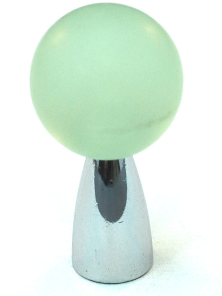 Cal Crystal 111-CM019: 22mm Athens Sphere Cabinet Knob - Matte Light Green