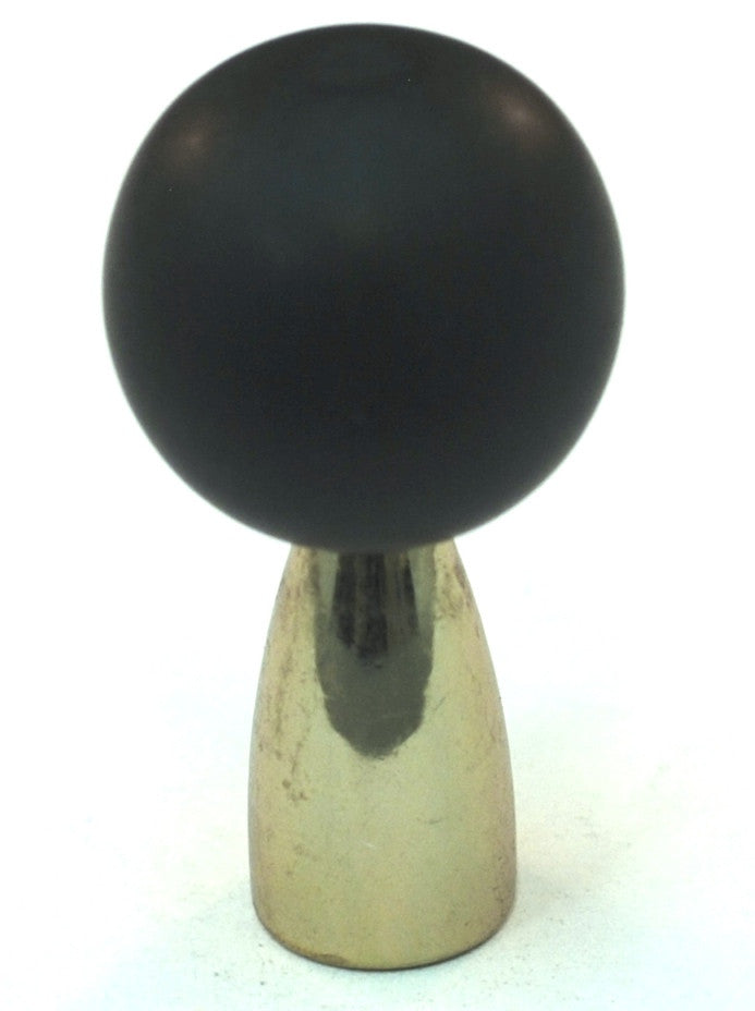 Cal Crystal 111-M034: 22mm Athens Sphere Cabinet Knob - Matte Black