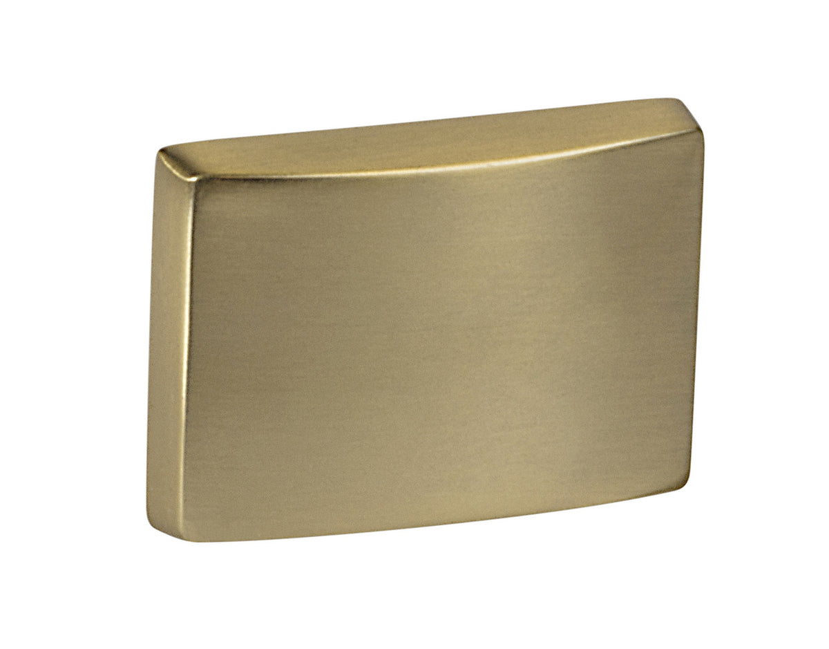 Hafele 111.95.003: 39mm Elite Rectangle Cabinet Knob - Matte Gold