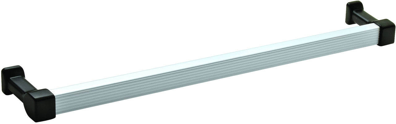 Hafele 111.95.069: 384mm cc TAG Omni Track Cabinet Pull - Matte Aluminum/Black