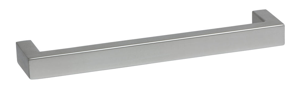 Hafele 111.95.100: 128mm cc Modern Square Bar Cabinet Pull - Polished Chrome