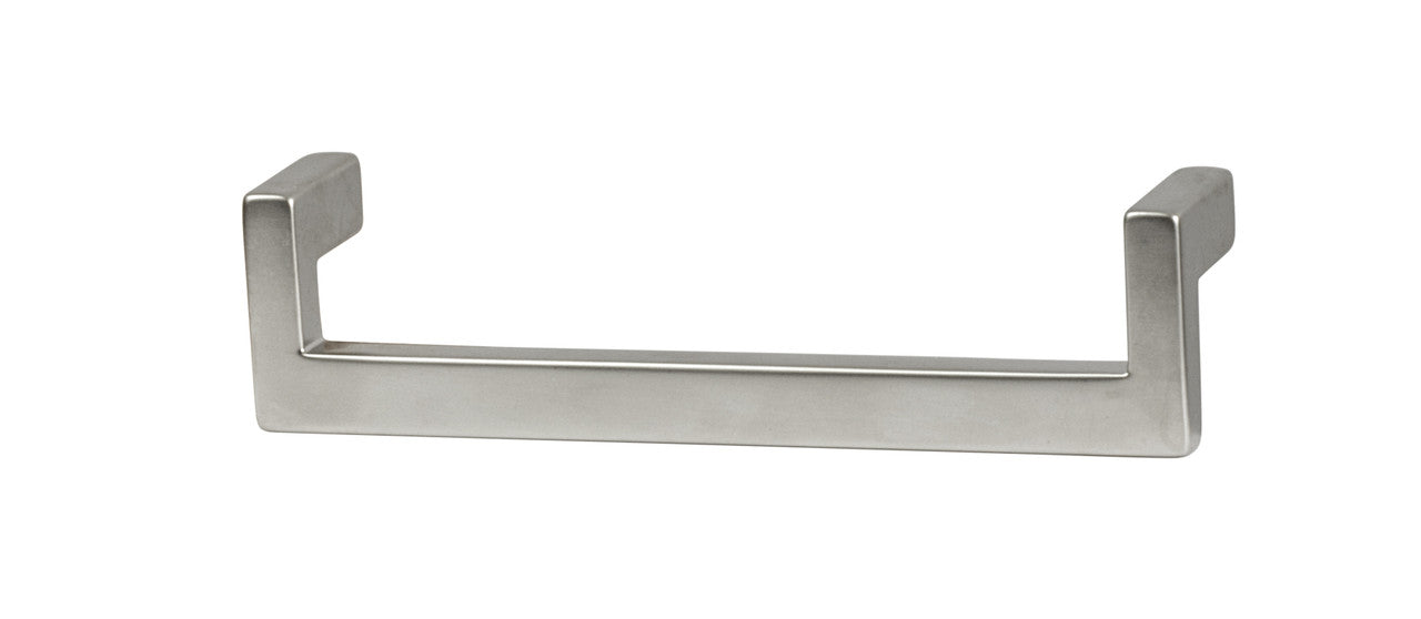 Hafele 111.95.121: 128mm cc Modern Drop Edge Cabinet Pull - Matte Aluminum