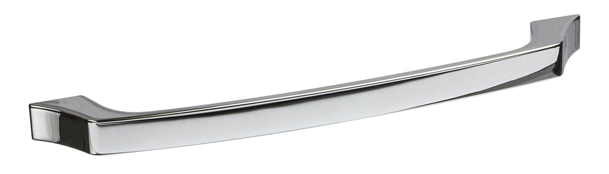 Hafele 111.95.130: 160mm cc Elite Curved Bar Cabinet Pull - Polished Chrome