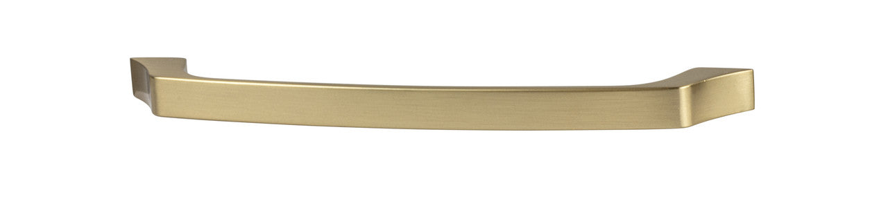 Hafele 111.95.134: 160mm cc Elite Curved Bar Cabinet Pull - Matte Gold