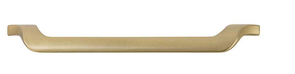 Hafele 111.95.154: 160mm cc Elite Drop Edge Cabinet Pull - Matte Gold