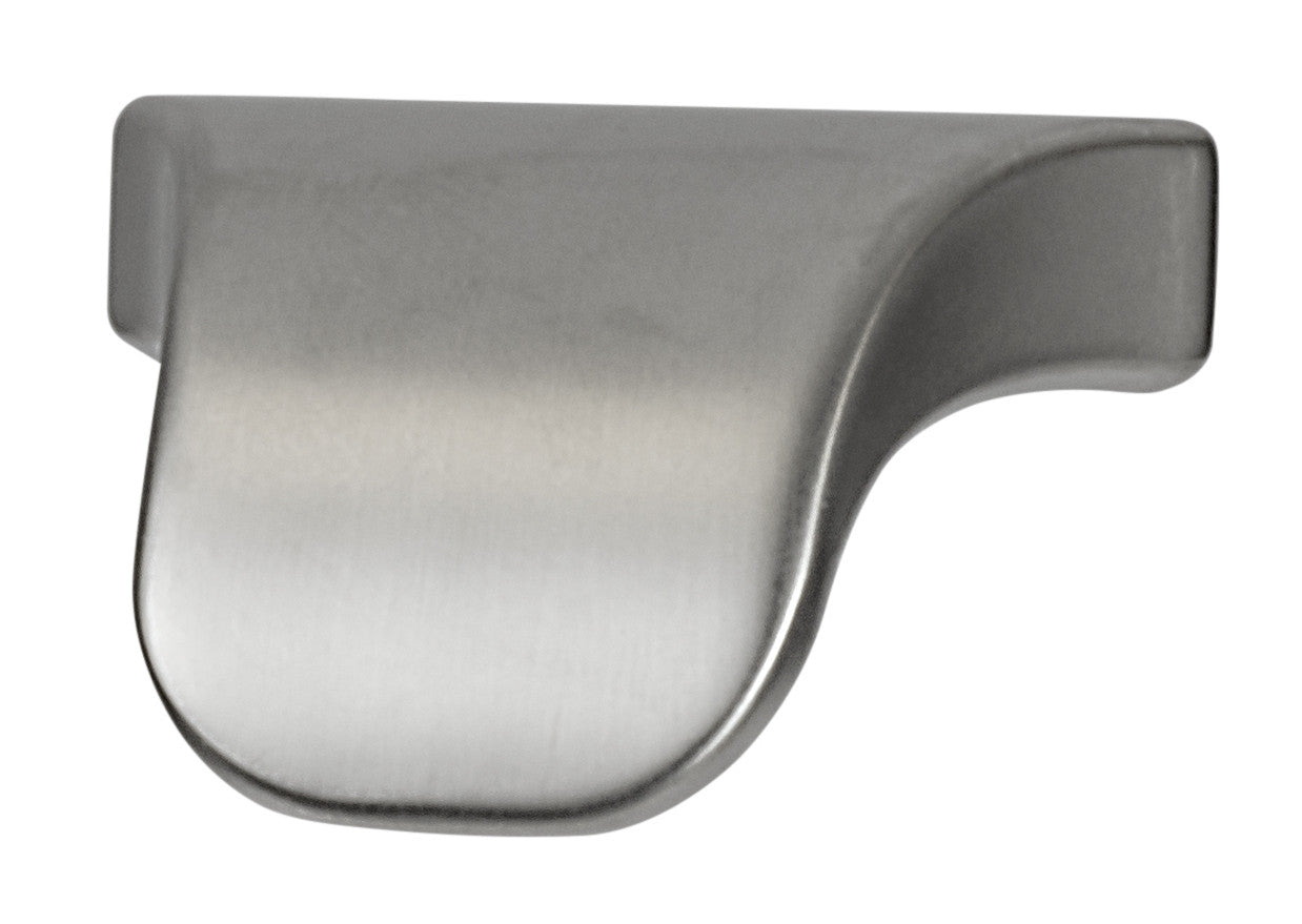 Hafele 111.95.162: 16mm cc Elite Finger Cabinet Pull - Matte Nickel